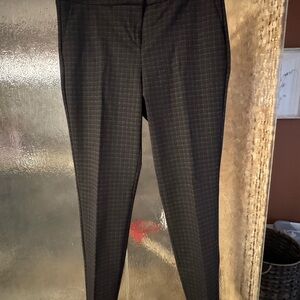 Rachel Zoe Dark Plaid Trousers